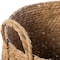 Vintiquewise Decorative Round Wicker Woven Rope Storage Blanket Basket with Braided Handles - Large QI003835.L - alternate 4